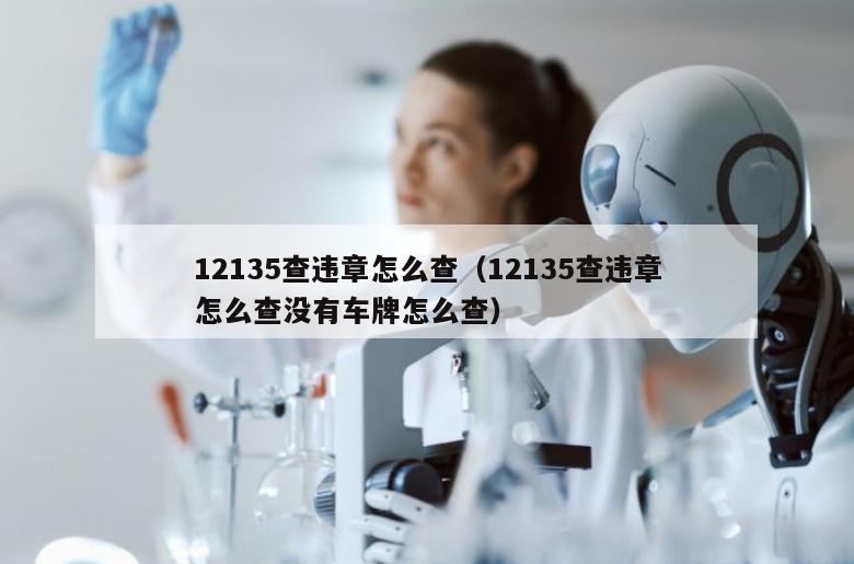 12135查违章怎么查（12135查违章怎么查没有车牌怎么查）