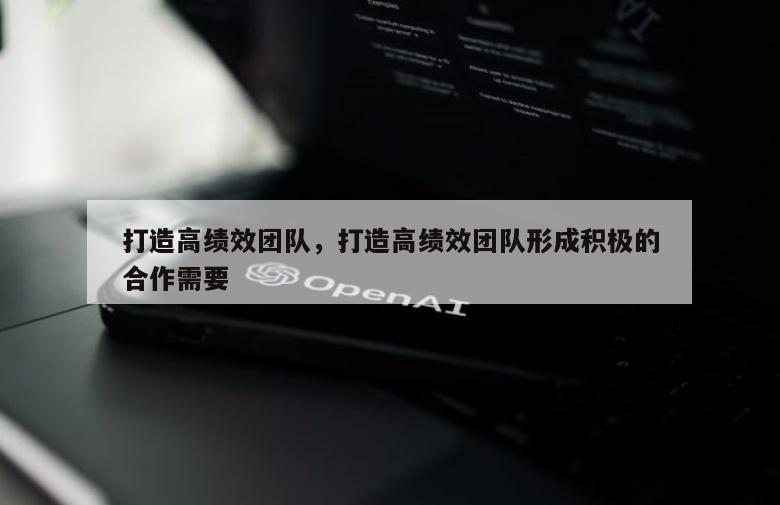 打造高绩效团队，打造高绩效团队形成积极的合作需要