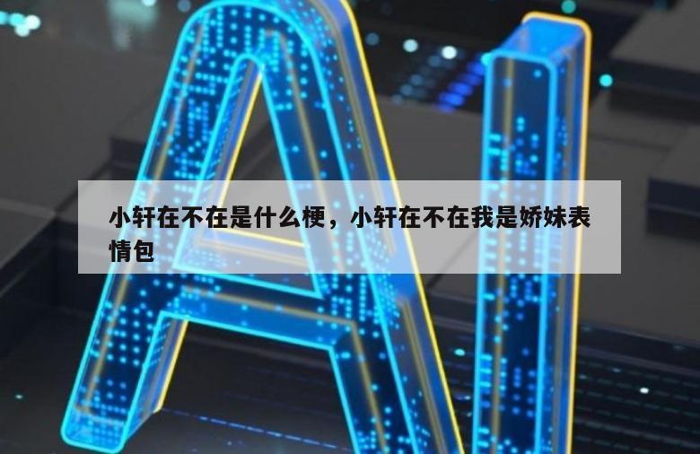 小轩在不在是什么梗，小轩在不在我是娇妹表情包