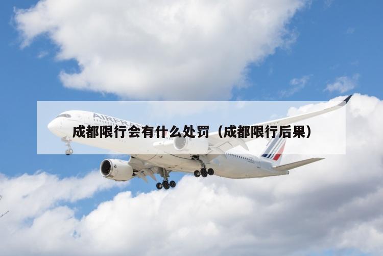 成都限行会有什么处罚（成都限行后果）