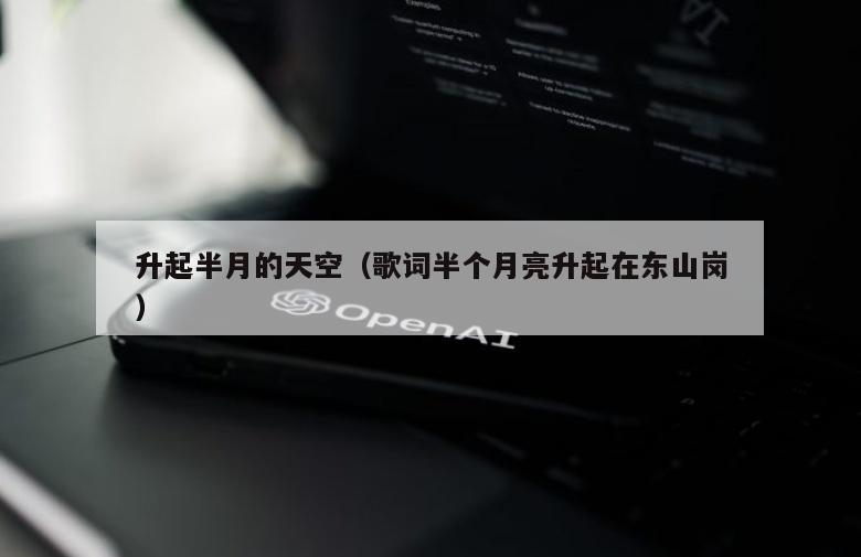 升起半月的天空（歌词半个月亮升起在东山岗）