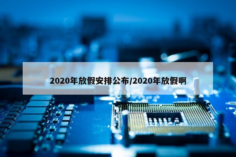 2020年放假安排公布/2020年放假啊