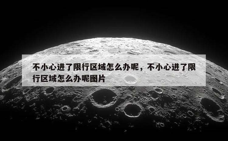 不小心进了限行区域怎么办呢，不小心进了限行区域怎么办呢图片